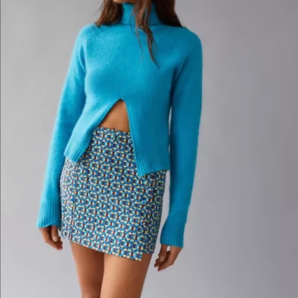 Urban Outfitters Jagger Button Front Mini Skirt